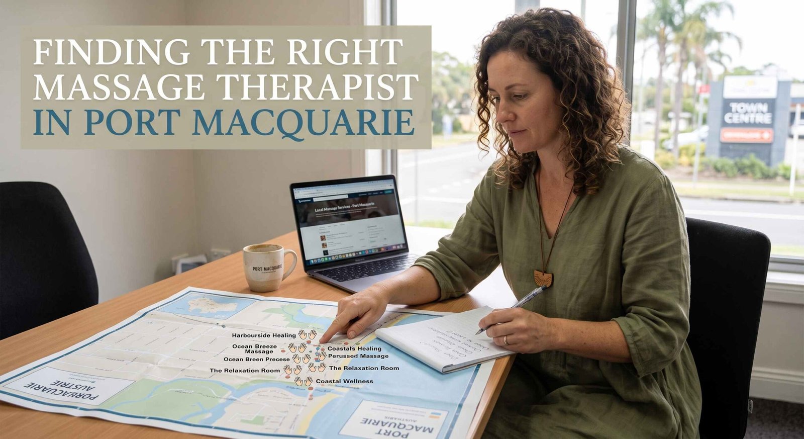 massage therapist Port Macquarie giving a remedial massage treatment